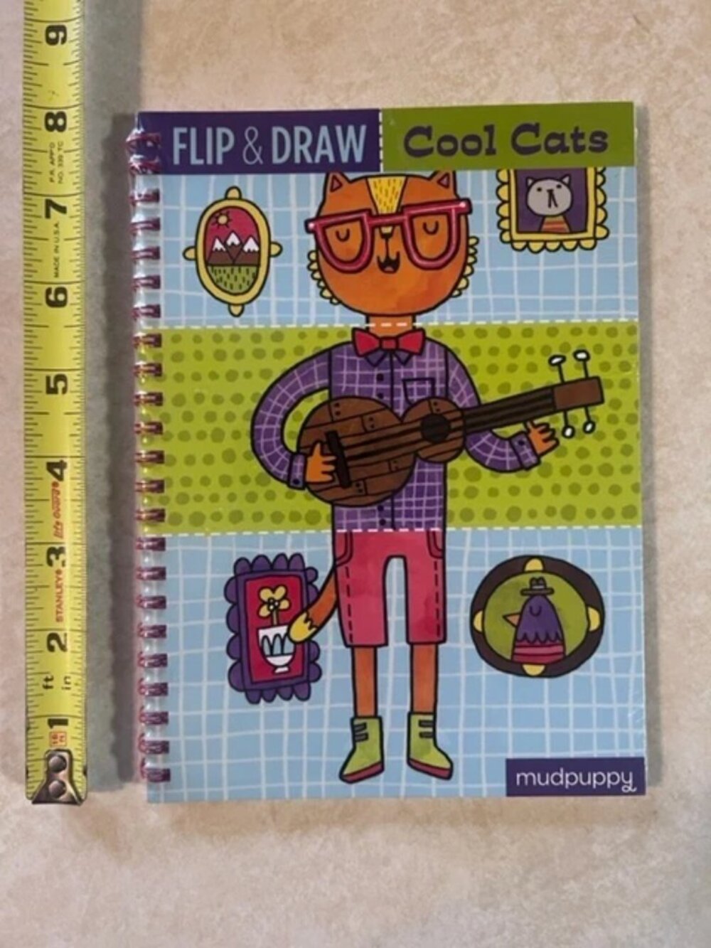 Mudpuppy Flip & Draw Cool Cats New/Sealed